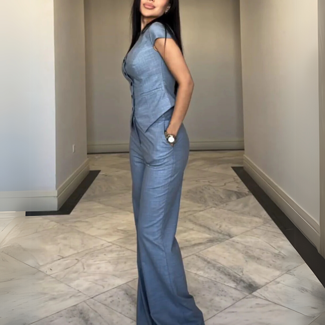 Delfina - Elegante conjunto sin mangas
