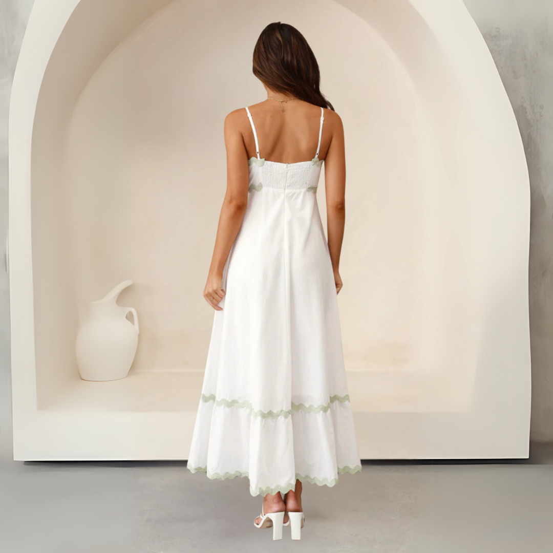 Daniela - Vestido largo con tirantes finos