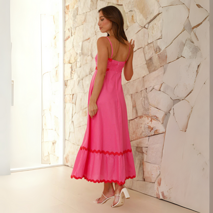 Daniela - Vestido largo con tirantes finos