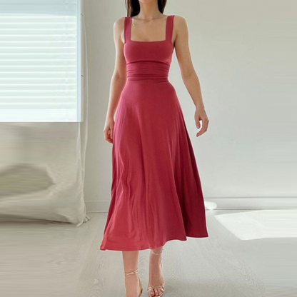 Isabella - Vestido largo con tirantes gruesos