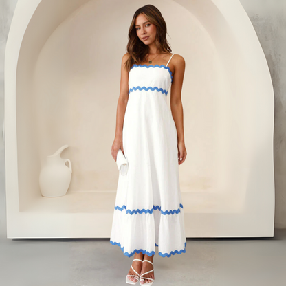 Daniela - Vestido largo con tirantes finos