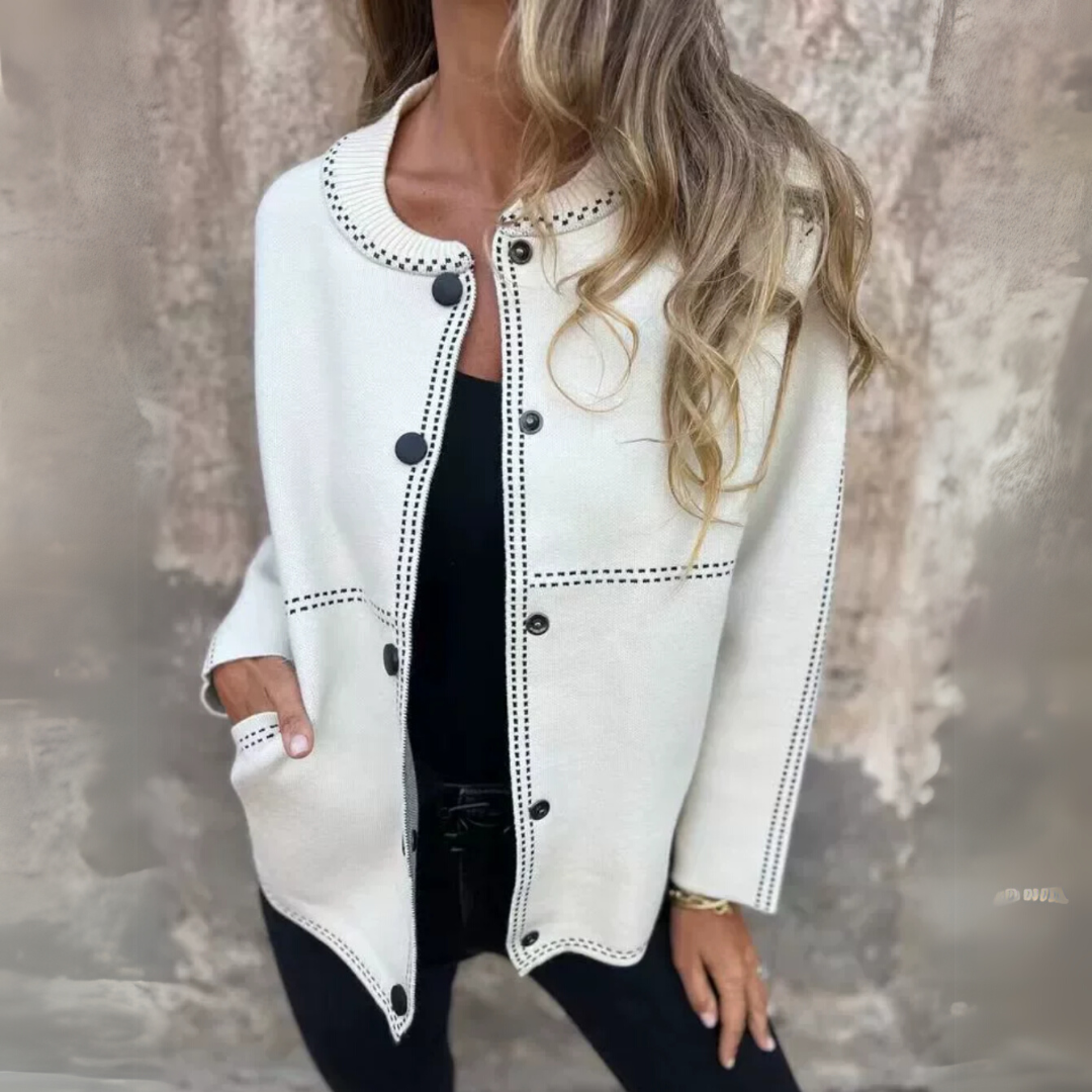 Ariadna - Elegante cárdigan abotonado