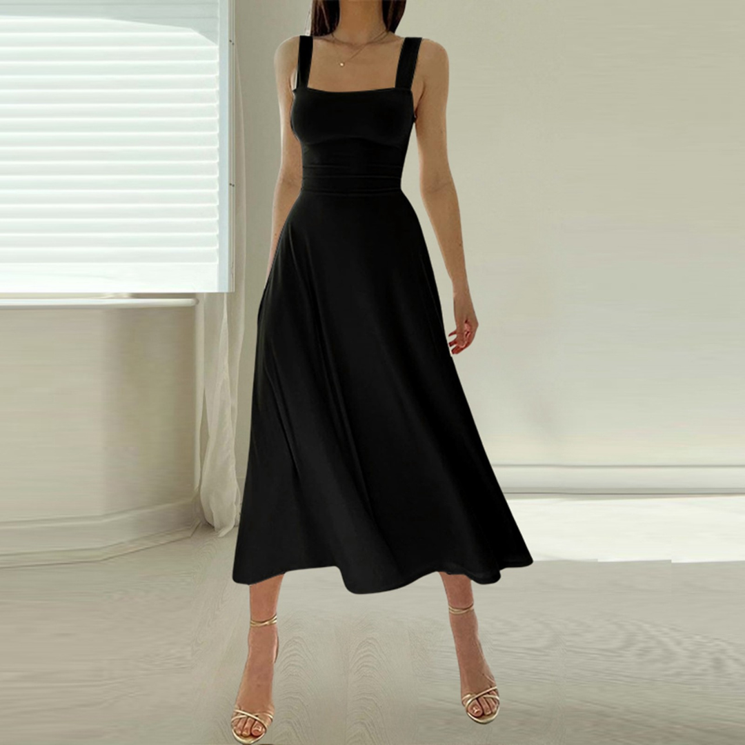Isabella - Vestido largo con tirantes gruesos