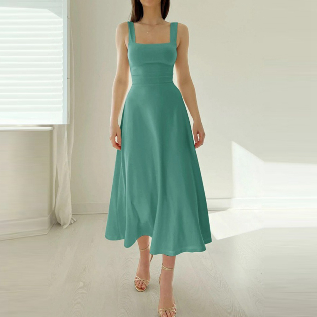 Isabella - Vestido largo con tirantes gruesos
