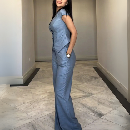 Delfina - Elegante conjunto sin mangas