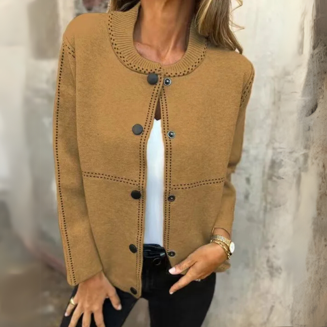 Ariadna - Elegante cárdigan abotonado