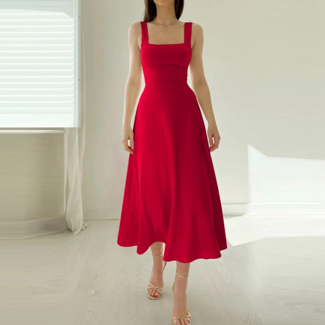 Isabella - Vestido largo con tirantes gruesos