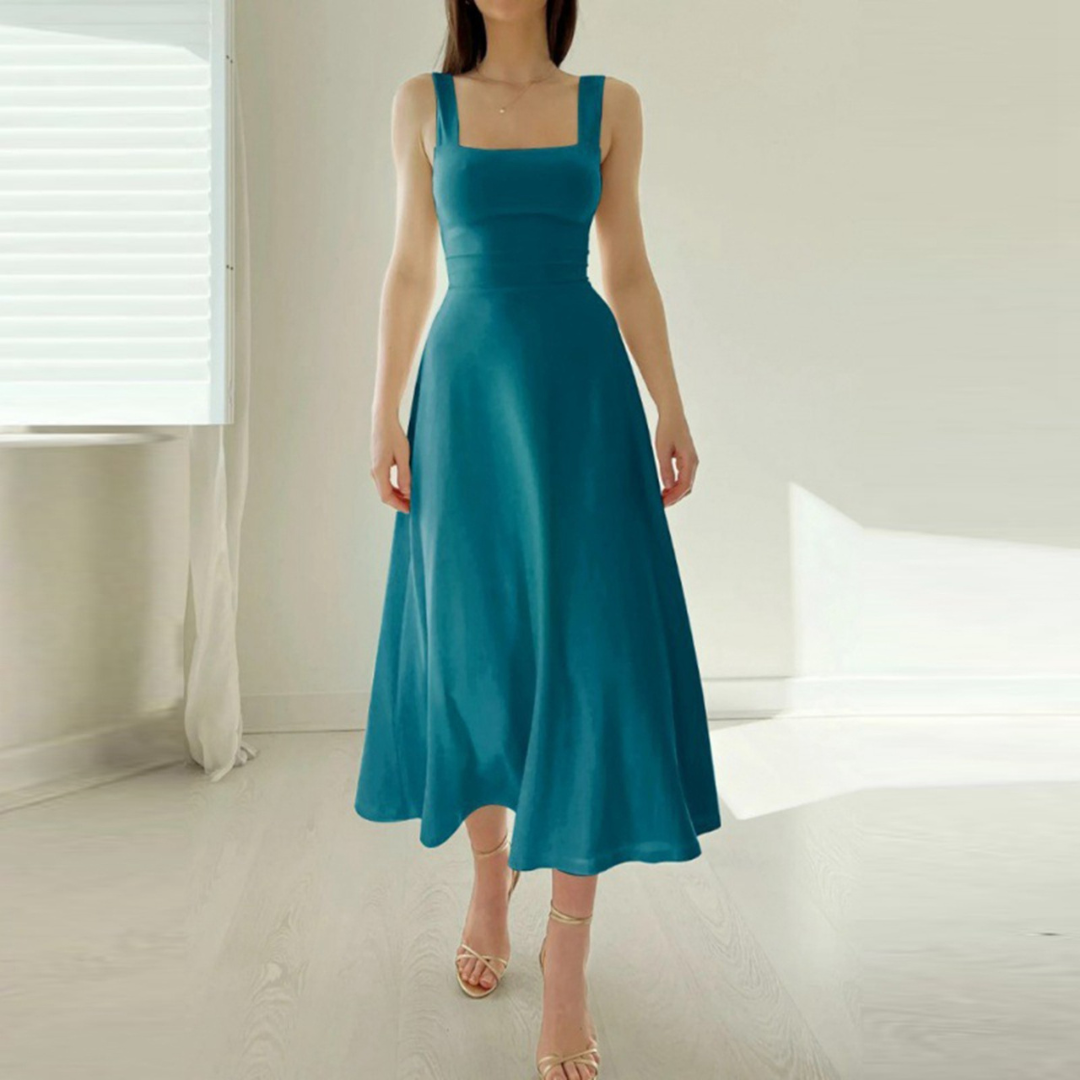 Isabella - Vestido largo con tirantes gruesos