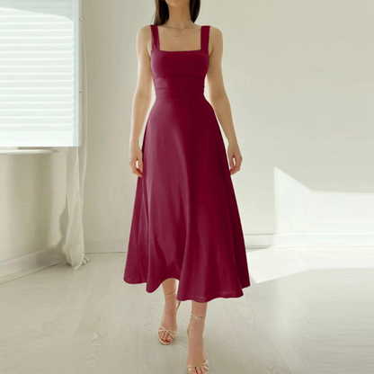 Isabella - Vestido largo con tirantes gruesos