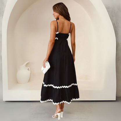 Daniela - Vestido largo con tirantes finos